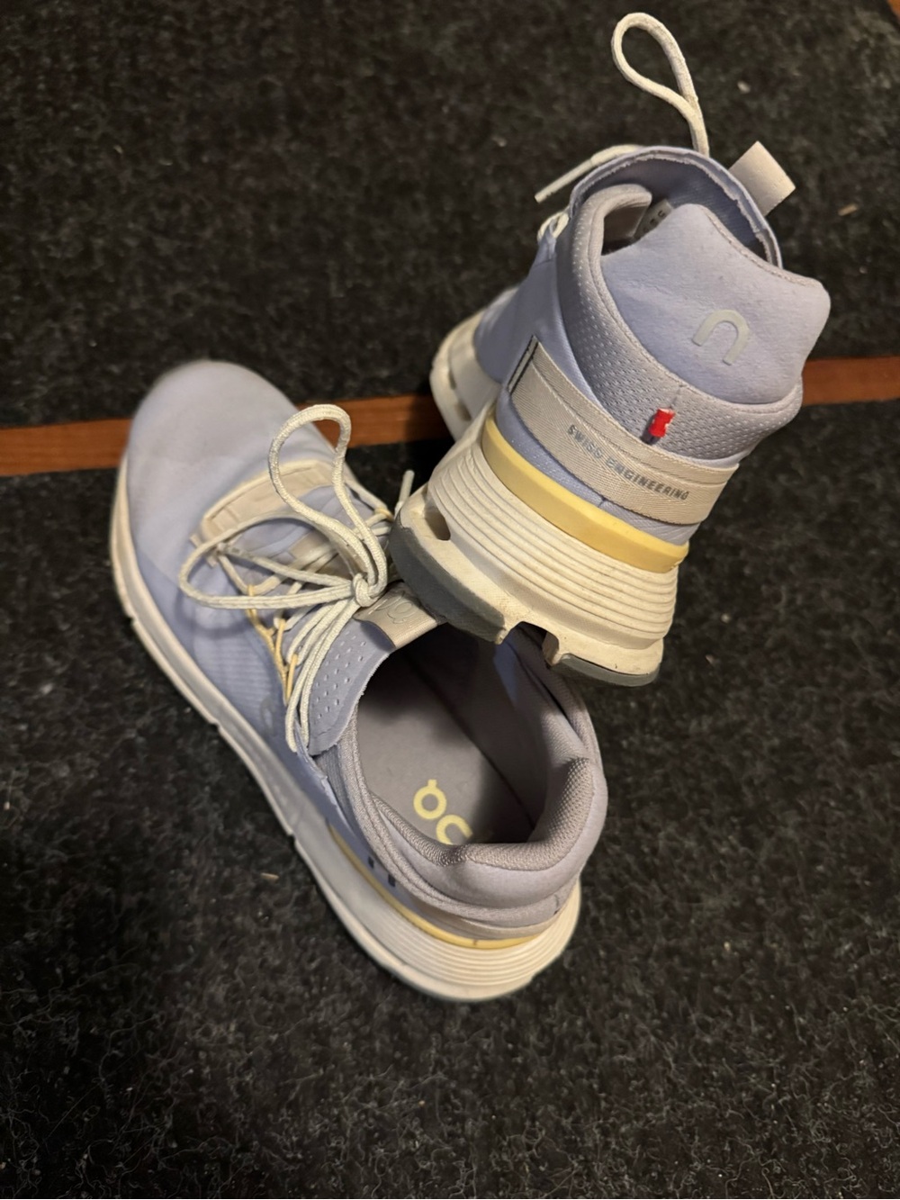 On Running Women's Cloud Nova 2 Lavender/ Periwinkle & Yellow Athletic Shoes